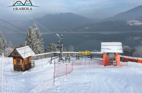 Polana Sosny - widok na jezioro