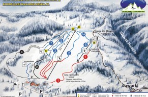 Mapa tras narciarskich - Arena narciarska - Jaworki