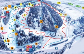Mapa tras narciarskich - Czorsztyn-Ski - Kluszkowce